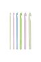 Plastic Knitting Crochet Set 6 Pcs Different Number 4.0, 5.0, 6.0, 8.0, 9.0, 10mm Length 15cm