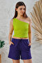 Women's 2 Drawstring Waist Corded Pocket Shorts