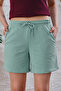 Women's 2 Drawstring Waist Corded Pocket Shorts - 3