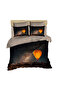 Cappadocia and Balloon Night Scenery 3D Digital Double Duvet Cover Pillow Set