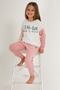 BASE. Polo Assn Girl White Pink Girl's Long Sleeve Pajama Set - 2