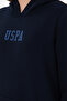 Women's Navy Blue Basic Hooded Sweatshirt 50289536 -Vr033 - 7