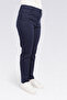 30234 Indigo Slim Legs Flexible Fabric Cotton Pants - 4