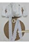 Lace Scallop Voile over Embroidery Modern 8.5 Meter Ball