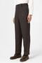 High-waisted striped relaxed fit men's trousers - 2