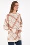 Women's Cream Melange Crew Neck Sweater 50291588-Vr159