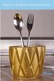 Countertop Spoon Holder Decorative Vertical Spoon Holder Cylinder Spoon Holder Gold Color Model 18 - 3