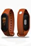 سوار متوافق مع Xiaomi Mi Band 3 و4 مع نمط برتقالي منقوش