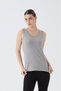 Sleeveless U Neck Cotton Women's Body T-Shirt 2049- Stretch Fabric Fitted Body - 2
