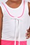 1705-1 Children's Swimsuit Set-White-Phosphorescent Pink - 8
