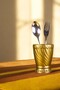Countertop Spoon Holder Decorative Vertical Spoon Holder Cylinder Spoon Holder Antique Gold Color Model 14