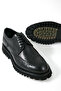 Men's Genuine Leather Black Laced Jurdan Sole Classic Shoes - 5