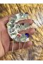8X5 cm Pul Payet Embroidered Beaded Tasseled E Letter Arm Aplique - 3