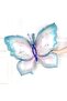 Pink Blue Butterfly and Blue Number Balloon 4 Years Old Balloon Set Butterfly Concept Birthday Foil Balloon Set - 3