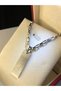 Thin Tip Unisex Necklace with Name Written, Gift for Lover, Spouse, Father, Friend, Steel Necklace - 5