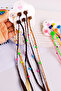 Colorful Beaded Braid Hair Peg Buckle Hairpiece Artificial Hair - 2
