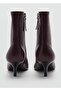 100% Leather Kitten Heeled Boots - 8