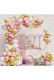 Rose Gold Crown Foiled Pink White Gold Balloon Birthday Party Set Ornament - 4