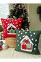 Panch Punch Christmas Home Model 2 Li Set Set Cushion Cover Handmade