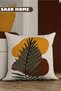 Special Design Honey Color Palm Patterned 4-Piece Decorative Gift Throw Pillow - Pillow Case - 6