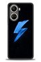 Realme C55 Case Hd Printed Case - Blue Lightning + Full Screen Protector
