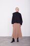 Black Asymmetrical Blouse - Elastic Waist, Aller Detail 23K3425 - 3