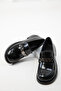 Black Patent Leather Women's Casual Shoes 20014 - 2