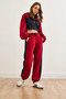 Women's Burgundy Color Detailed Raised Thick Winter Tracksuit Set Etkm- 0000073 - 3