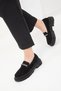 Black Suede-Platinum Women's Casual Shoes 17481 - 3
