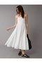 Ae Poplin Midi Dress - Strapless Ruched Fit