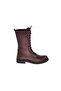 Women's Burgundy Genuine Leather Boots - 2