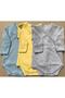 Baby Boy Blue Gray Yellow Double Breasted Badi Set of 3