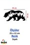 Bear Off Road Bear Off Road Nature Animal Auto Sticker Car Windshield Black 25 Cm - 2