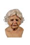Creepy Face Mask Latex Cosplay Joke Mask Costume the Elderly Aunt Scary Mask