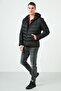 Slim Fit Hooded Cotton Men's Coat with Pockets 5712070 - 3