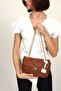 Tan Women's Quilted Hand and Shoulder Bag - 2