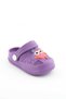 Girl's Purple Animal Figured Anti-Slip Slippers