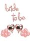 Bride To Be Signature Foil Balloon 10 Pieces Rose Gold Balloon 2 Pieces 16 inch Heart Foil Balloon