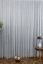 Cotton Linen Plain Tulle Curtain 600x250 Sparse Pleat 1/2 - 4