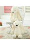 My Sleeping Friend Long Ear Bunny White Plush Rabbit 45 cm - 2