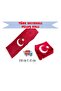 Plush Turkish Flag Torpedo Carpet Crescent Star
