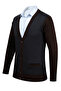 Men's Oversized Cardigan Knitwear Brown Cardigan Patterned Sleeve Steel Knit Classic Fit - 5014Mb - 3