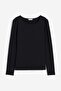 Long-sleeved jersey top