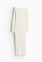 Rib-knit off-the-shoulder dress