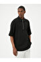 Half Zip - Short Sleevevisoron Blend Regular Fit Shirt - 3