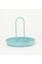 Blue Metal Jewelry Organizer - Round Accessory and Makeup Stand - Candy - 4