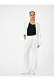 Cotton Blazer Jacket - Double Breasted, Buttoned and Folded Sleeves - 2