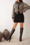 Trooper Brown Matte 10 cm Women's Boots, Heeled Boots - 5