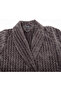 Wellsoft Şalyaka Men's Dressing Gown (Zik-zak pattern) Anthracite - 3
