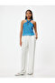 Ethnic Patterned Halter Collar Top - 2